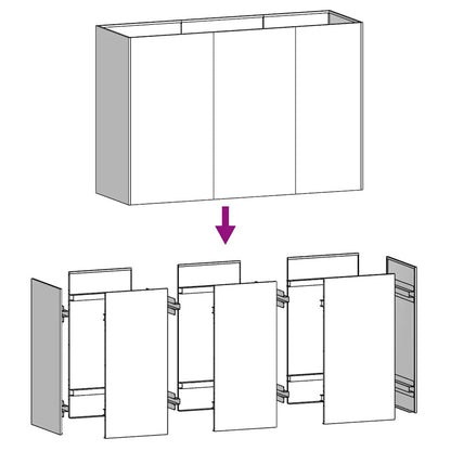 Fioriera Rialzata da Giardino 120x40x80 cm in Acciaio Corten