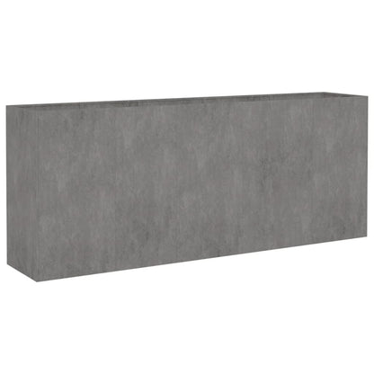 Fioriera Rialzata da Giardino 200x40x80 cm in Acciaio Corten - homemem39
