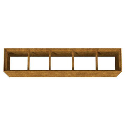 Fioriera Rialzata da Giardino 200x40x80 cm in Acciaio Corten - homemem39