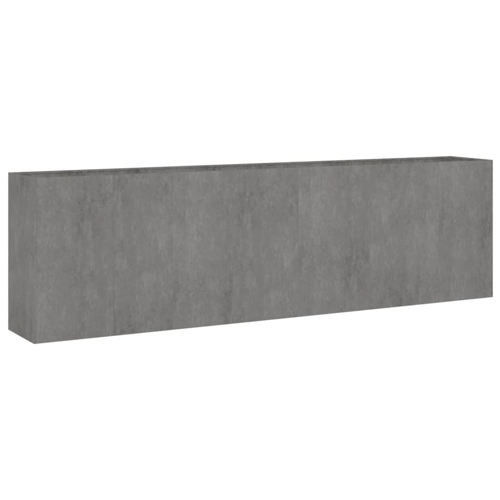 Fioriera Rialzata da Giardino 280x40x80 cm in Acciaio Corten - homemem39