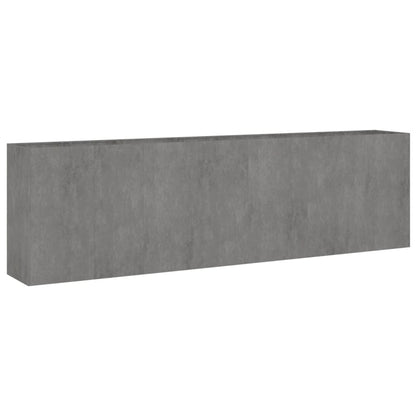 Fioriera Rialzata da Giardino 280x40x80 cm in Acciaio Corten - homemem39