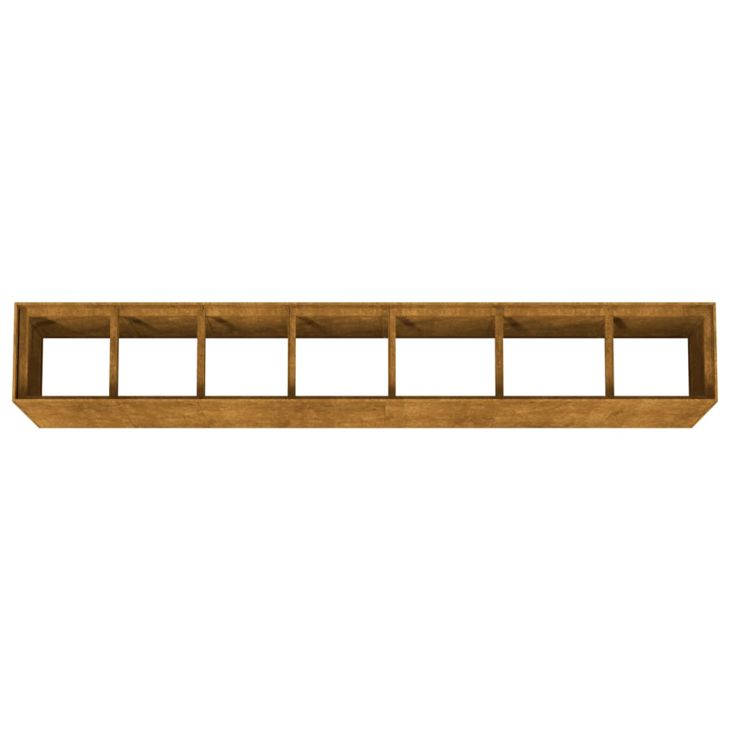 Fioriera Rialzata da Giardino 280x40x80 cm in Acciaio Corten - homemem39