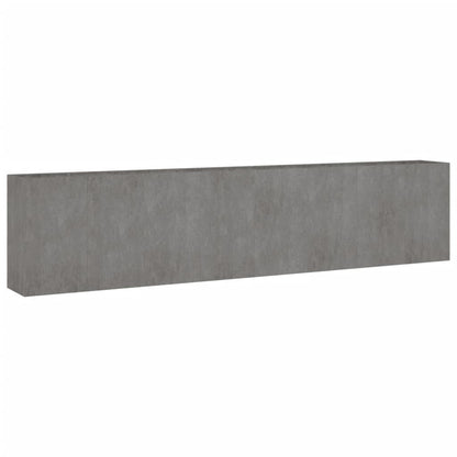 Fioriera Rialzata da Giardino 360x40x80 cm in Acciaio Corten - homemem39