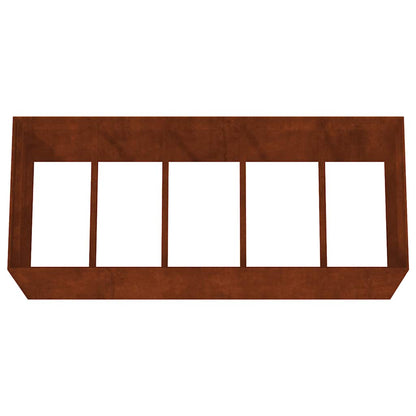 Fioriera Rialzata da Giardino 200x80x80 cm in Acciaio Corten | homemem39