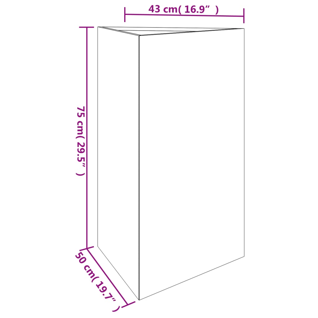 Fioriera da Giardino 50x43x75 cm in Acciaio Corten - homemem39