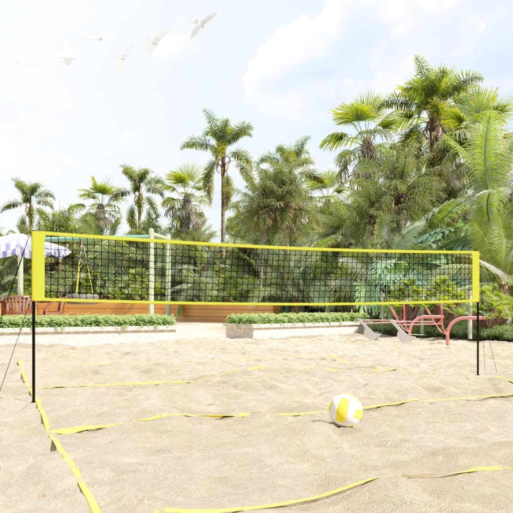 Rete da Pallavolo Gialla e Nera 823x244 cm Tessuto PE | homemem39