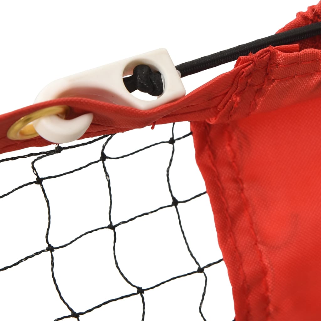 Rete da Tennis Nera e Rossa 300x100x87 cm in Poliestere | homemem39