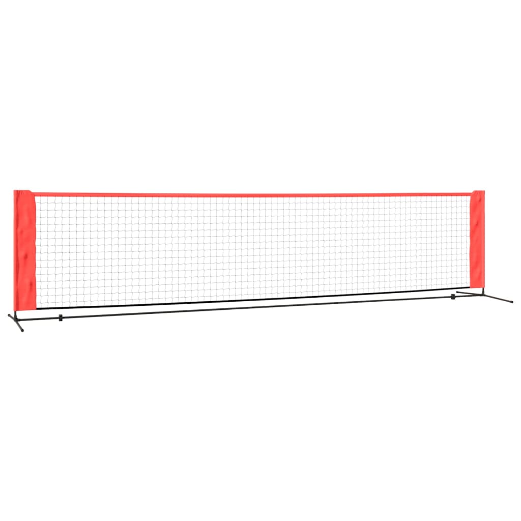 Rete da Tennis Nera e Rossa 400x100x87 cm in Poliestere | homemem39