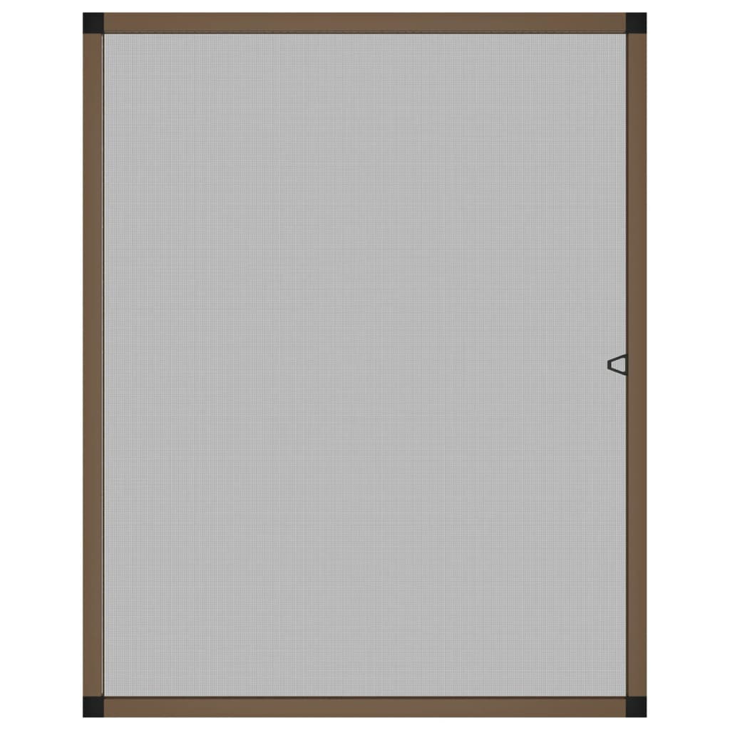 Zanzariera per Finestre Marrone 80x100 cm