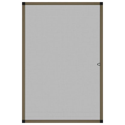 Zanzariera per Finestre Marrone 80x120 cm