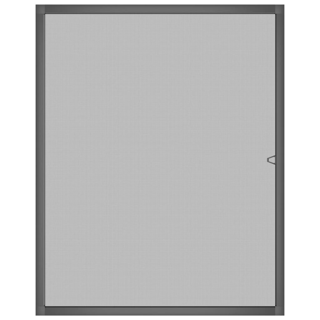 Zanzariera per Finestre Antracite 80x100 cm