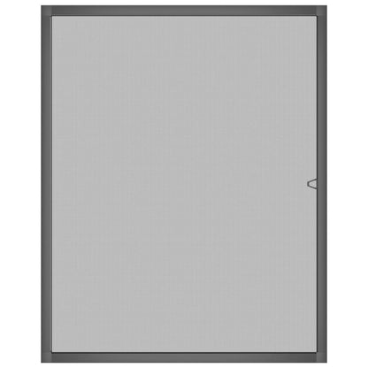 Zanzariera per Finestre Antracite 80x100 cm