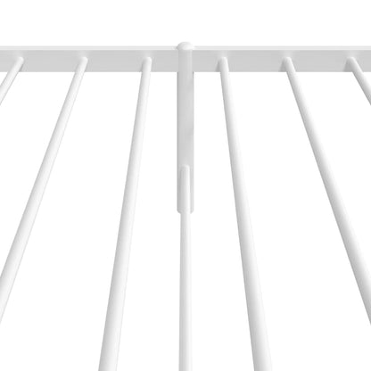Giroletto con Testiera Metallo Bianco 100x190 cm | homemem39