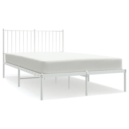 Giroletto con Testiera in Metallo Bianco 120x200 cm | homemem39