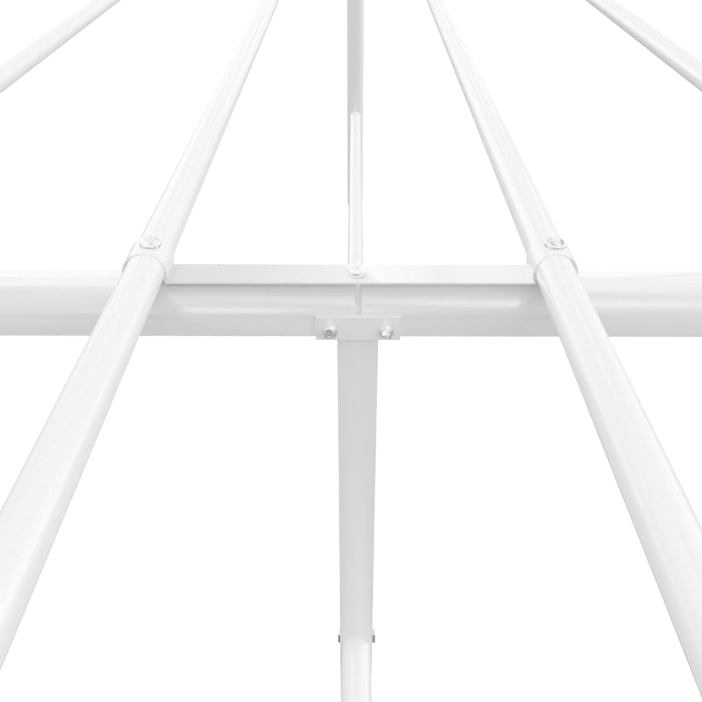 Giroletto con Testiera in Metallo Bianco 120x200 cm | homemem39