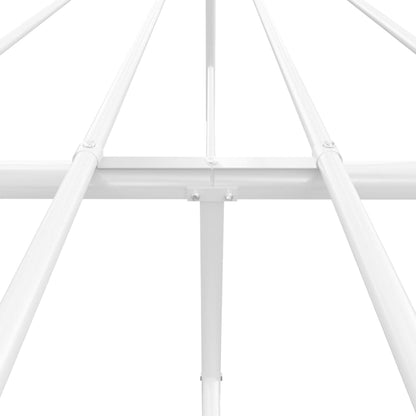 Giroletto con Testiera in Metallo Bianco 120x200 cm | homemem39