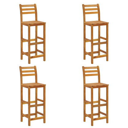 Set da Bar da Giardino 5 pz in Legno Massello di Acacia | homemem39