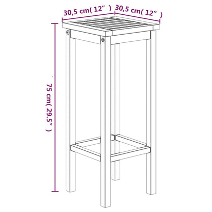 Set da Bar da Giardino 7 pz in Legno Massello di Acacia | homemem39