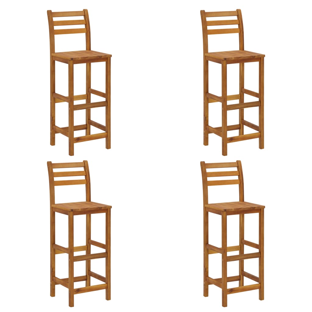 Set da Bar da Giardino 5 pz in Legno Massello di Acacia | homemem39