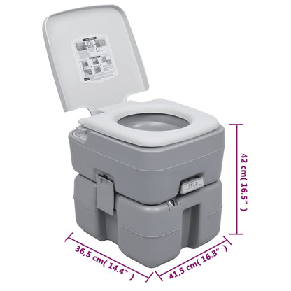 Set Toilette da Campeggio Portatile e Supporto Lavamani - homemem39