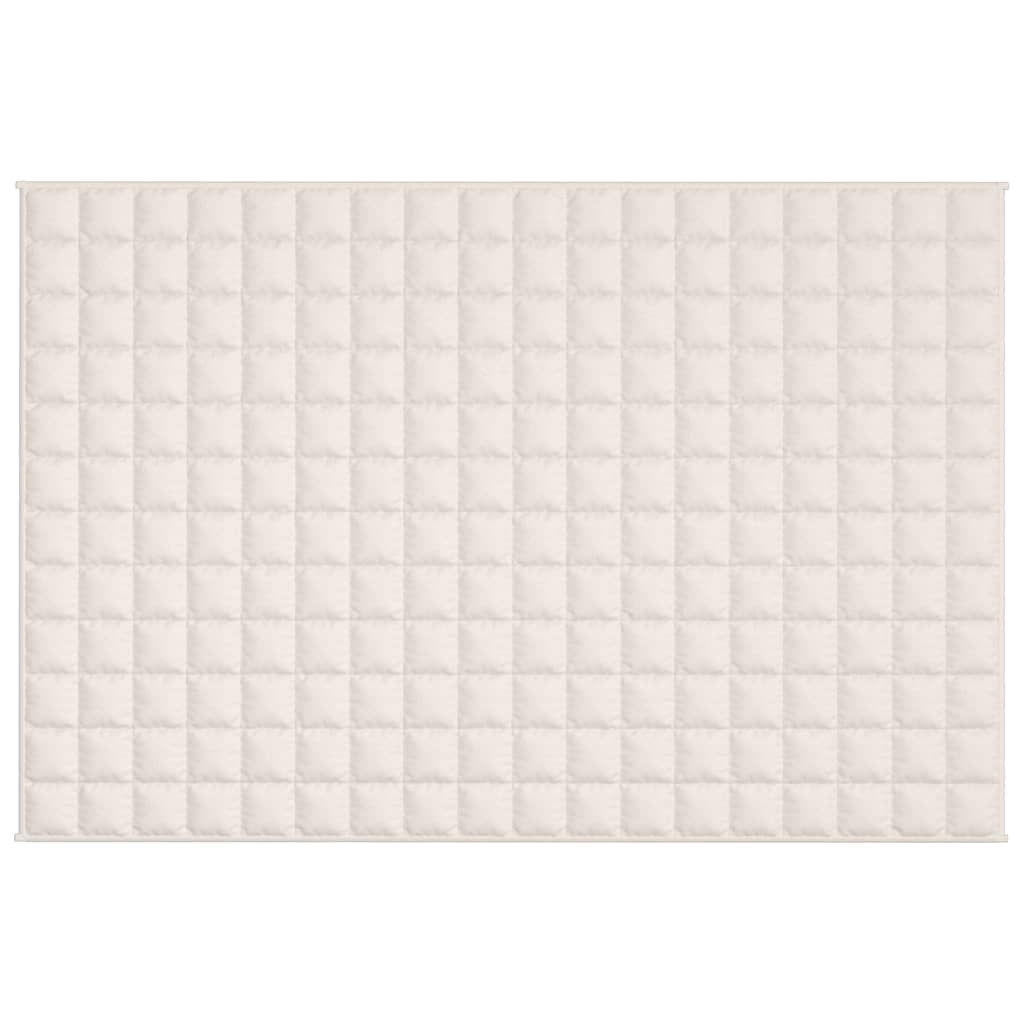 Coperta Ponderata Crema Chiaro 122x183 cm 9 kg Tessuto