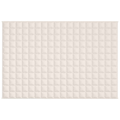 Coperta Ponderata Crema Chiaro 122x183 cm 9 kg Tessuto