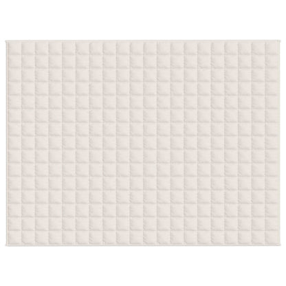 Coperta Ponderata Crema Chiaro 152x203 cm 7 kg Tessuto