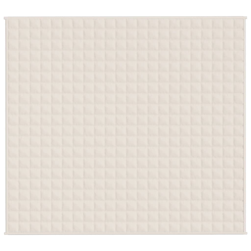 Coperta Ponderata Crema Chiaro 200x230 cm 9 kg Tessuto