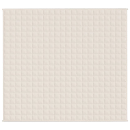 Coperta Ponderata Crema Chiaro 200x230 cm 9 kg Tessuto