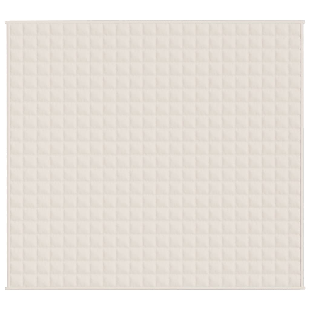 Coperta Ponderata Crema Chiaro 200x220 cm 13 kg Tessuto