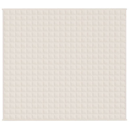 Coperta Ponderata Crema Chiaro 200x230 cm 13 kg Tessuto