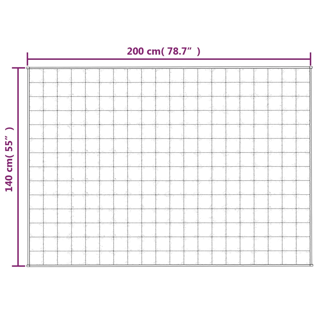 Coperta Ponderata Grigia 140x200 cm 6 kg Tessuto | homemem39