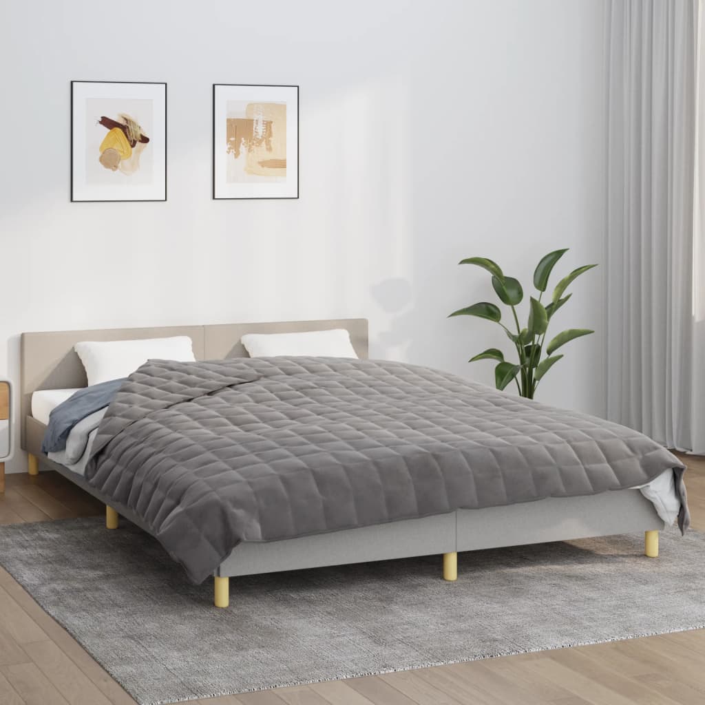 Coperta Ponderata Grigia 220x240 cm 15 kg Tessuto | homemem39
