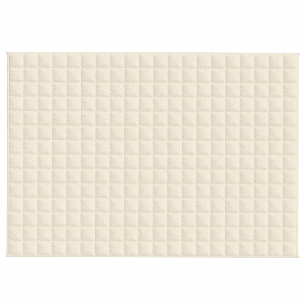 Coperta Ponderata Crema Chiaro 140x200 cm 10 kg Tessuto