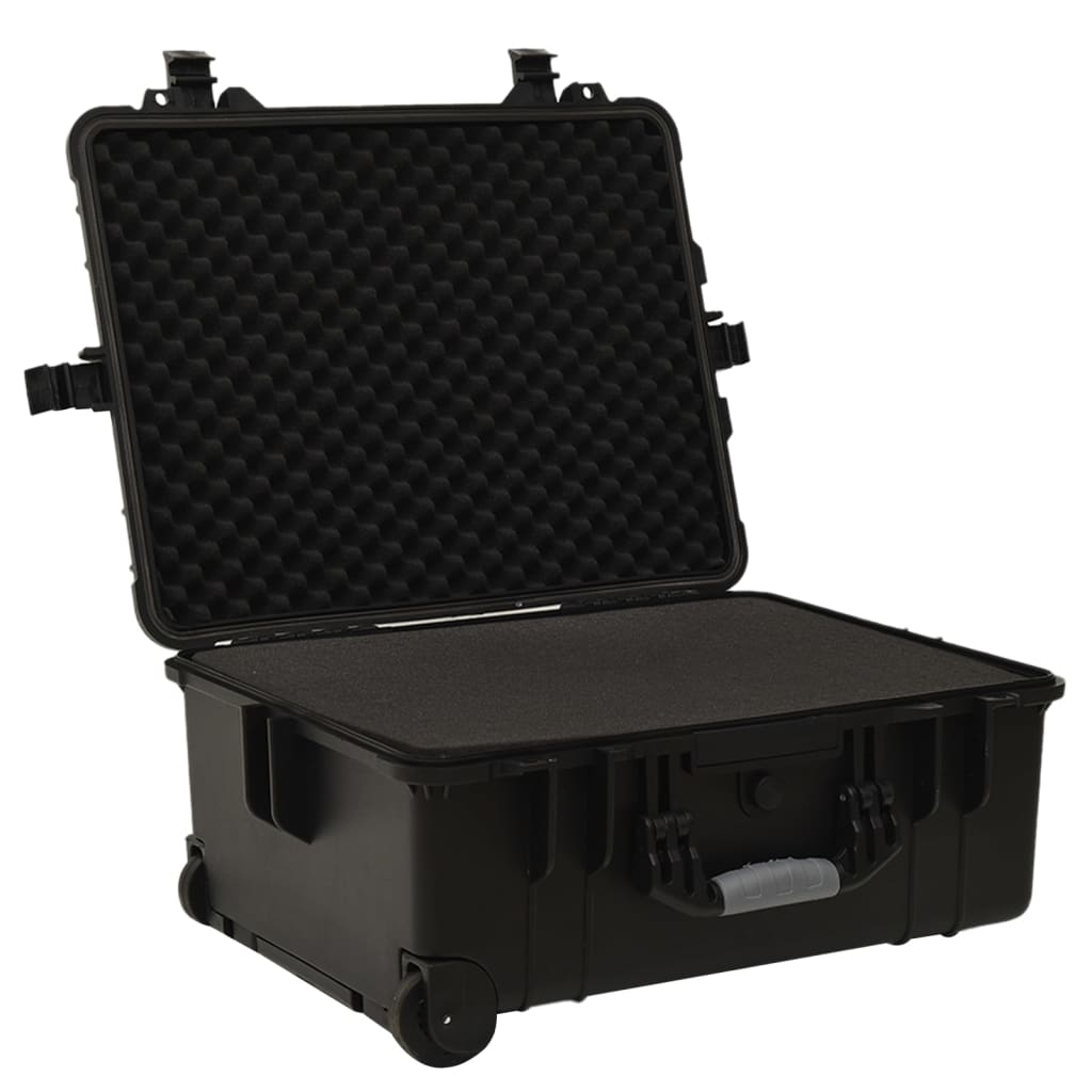 Valigetta da Volo con Ruote Nera 58x45x27 cm in PP | homemem39