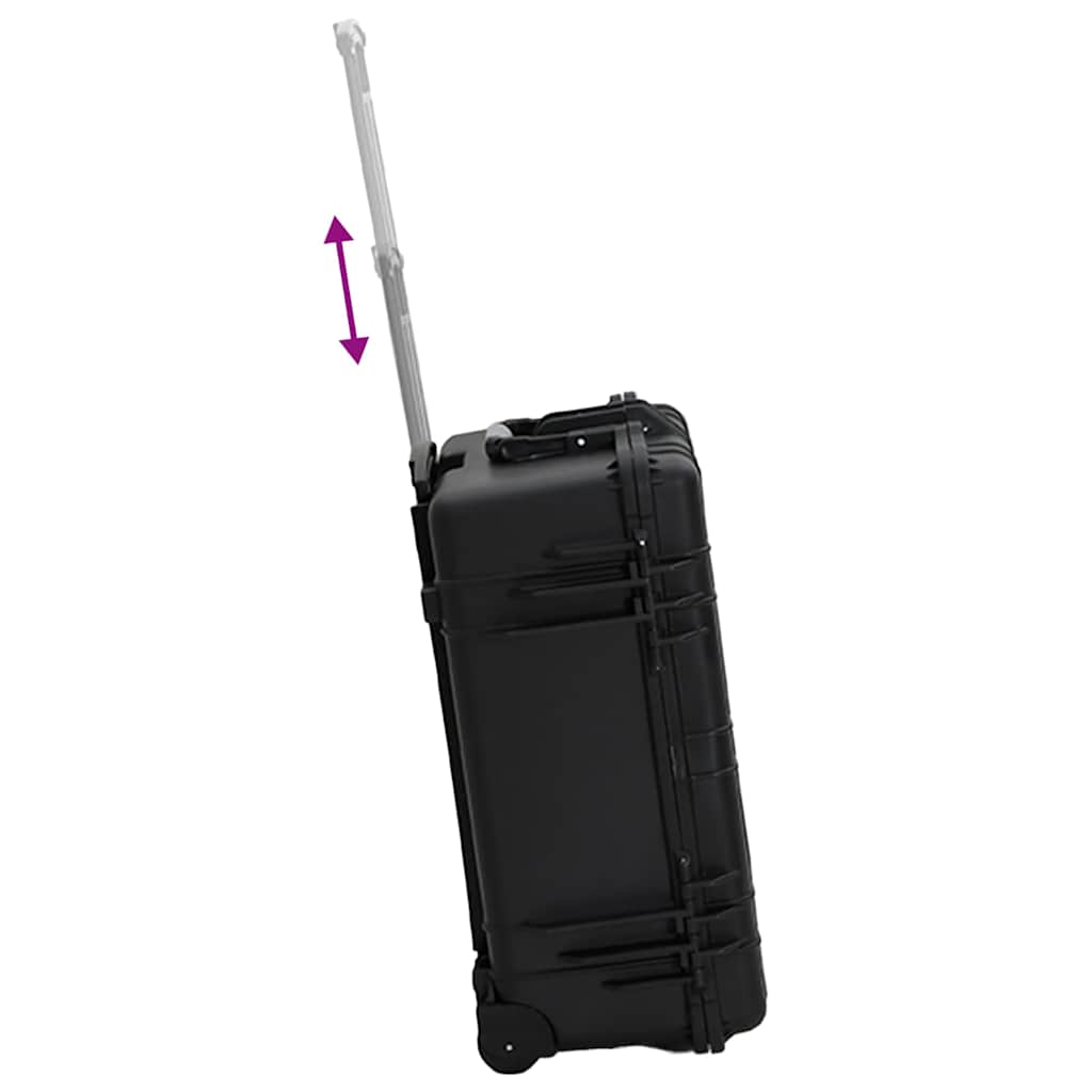 Valigetta da Volo con Ruote Nera 58x45x27 cm in PP | homemem39