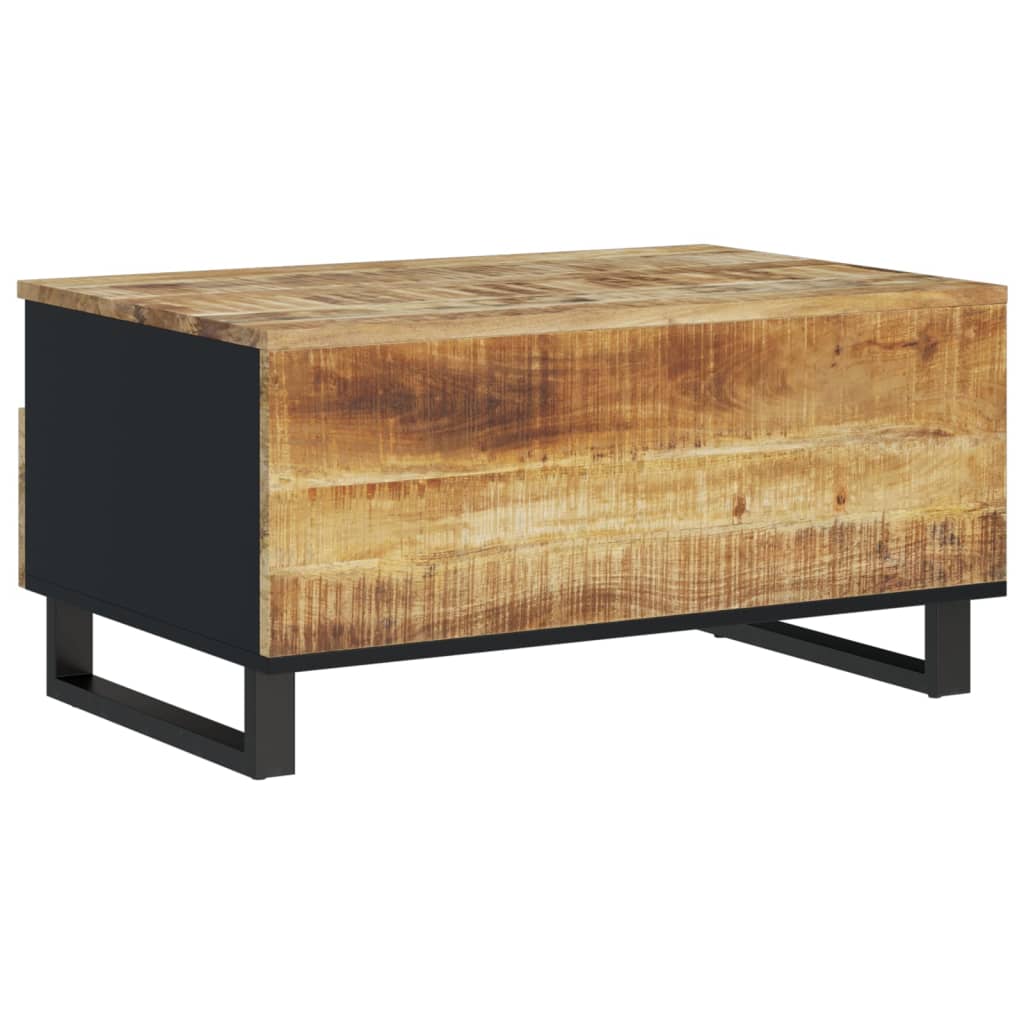 Tavolino da Soggiorno 80x54x40 cm Massello Mango e Multistrato | homemem39