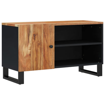 Mobile TV 80x33x46cm Legno Massello Acacia e Legno Multistrato
