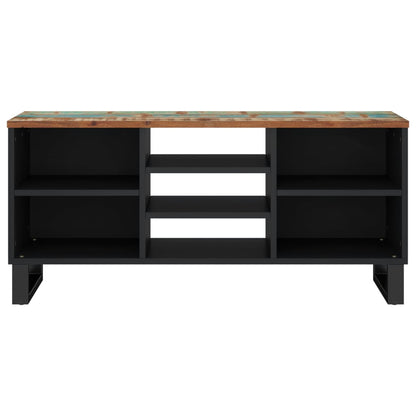 Mobile TV 100x33x46cm Legno Massello Recupero Legno Multistrato - homemem39