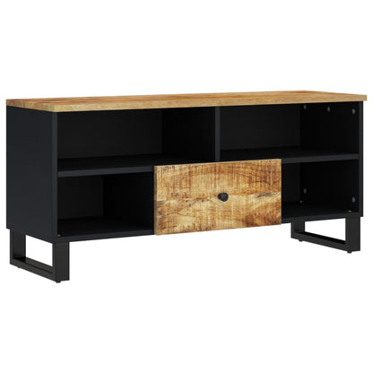 Mobile TV 100x33x46cm Legno Massello Mango e Legno Multistrato