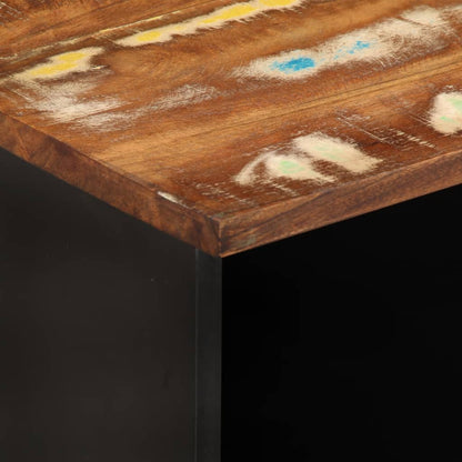 Mobile TV 100x33x46cm Legno Massello Recupero Legno Multistrato - homemem39