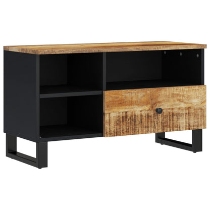 Mobile TV 80x33x46cm Legno Massello Mango e Legno Multistrato
