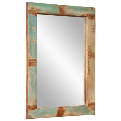 Specchio 70x50 cm in Legno Massello di Recupero e Vetro | homemem39