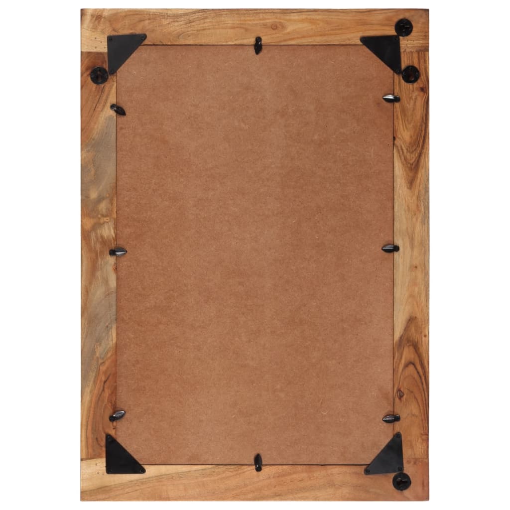Specchio 70x50 cm in Legno Massello di Recupero e Vetro | homemem39