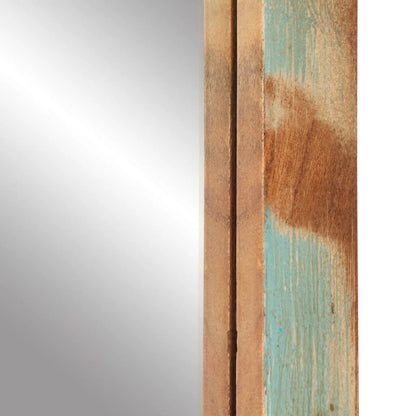 Specchio 70x50 cm in Legno Massello di Recupero e Vetro | homemem39