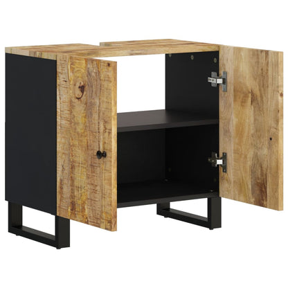 Mobile Lavabo 62x33x58cm Legno Massello Mango Legno Multistrato | homemem39