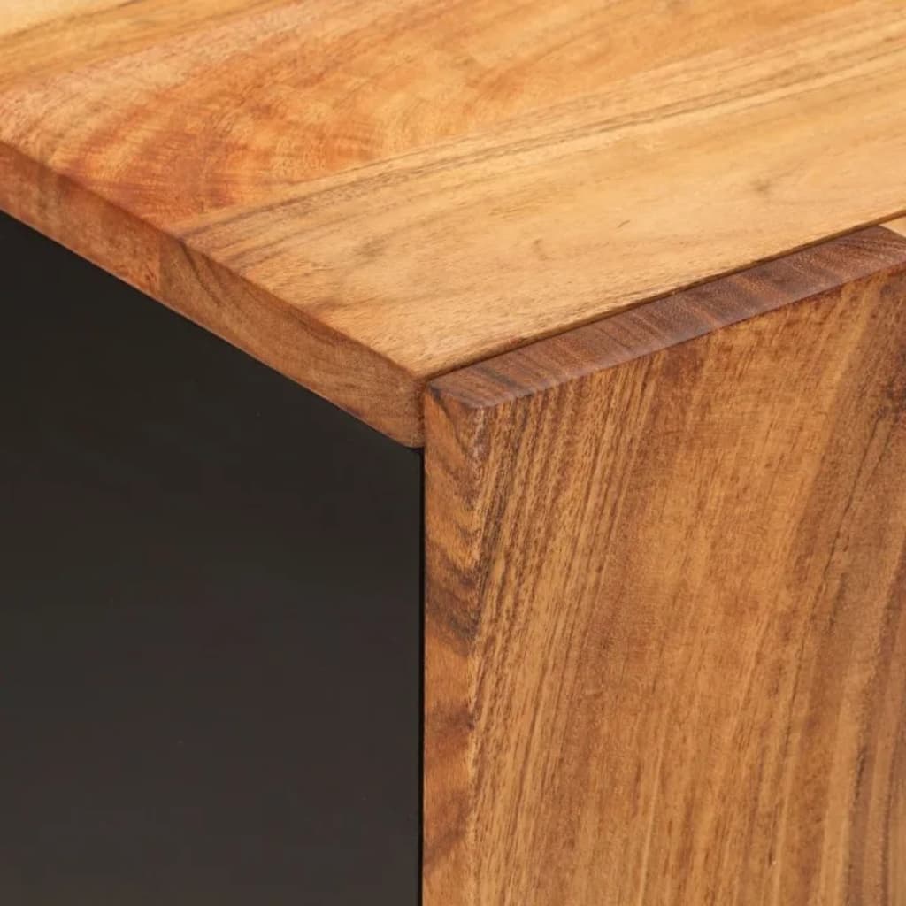 Mobile Lavabo 62x33x58 cm Legno Massello Acacia e Multistrato | homemem39