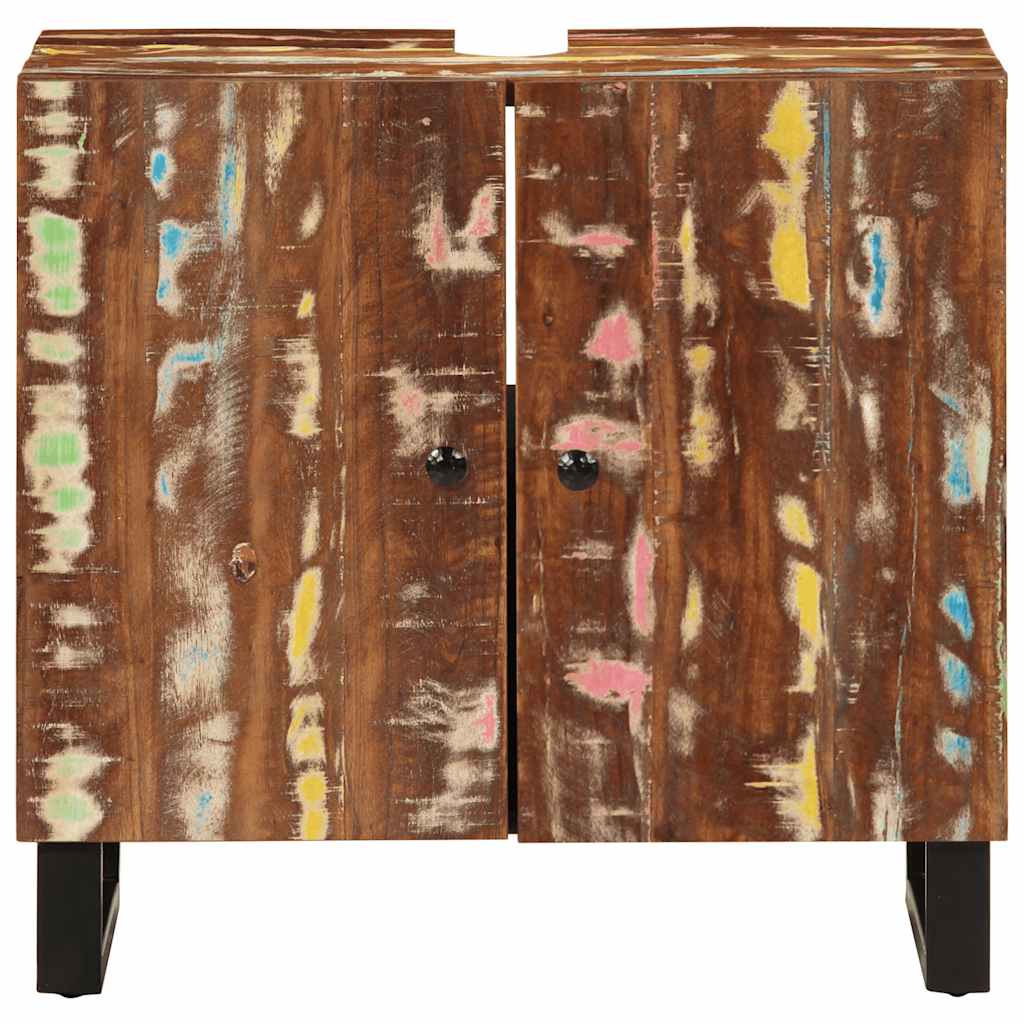 Mobile Lavabo 62x33x58 cm Legno Massello Recupero e Multistrato | homemem39