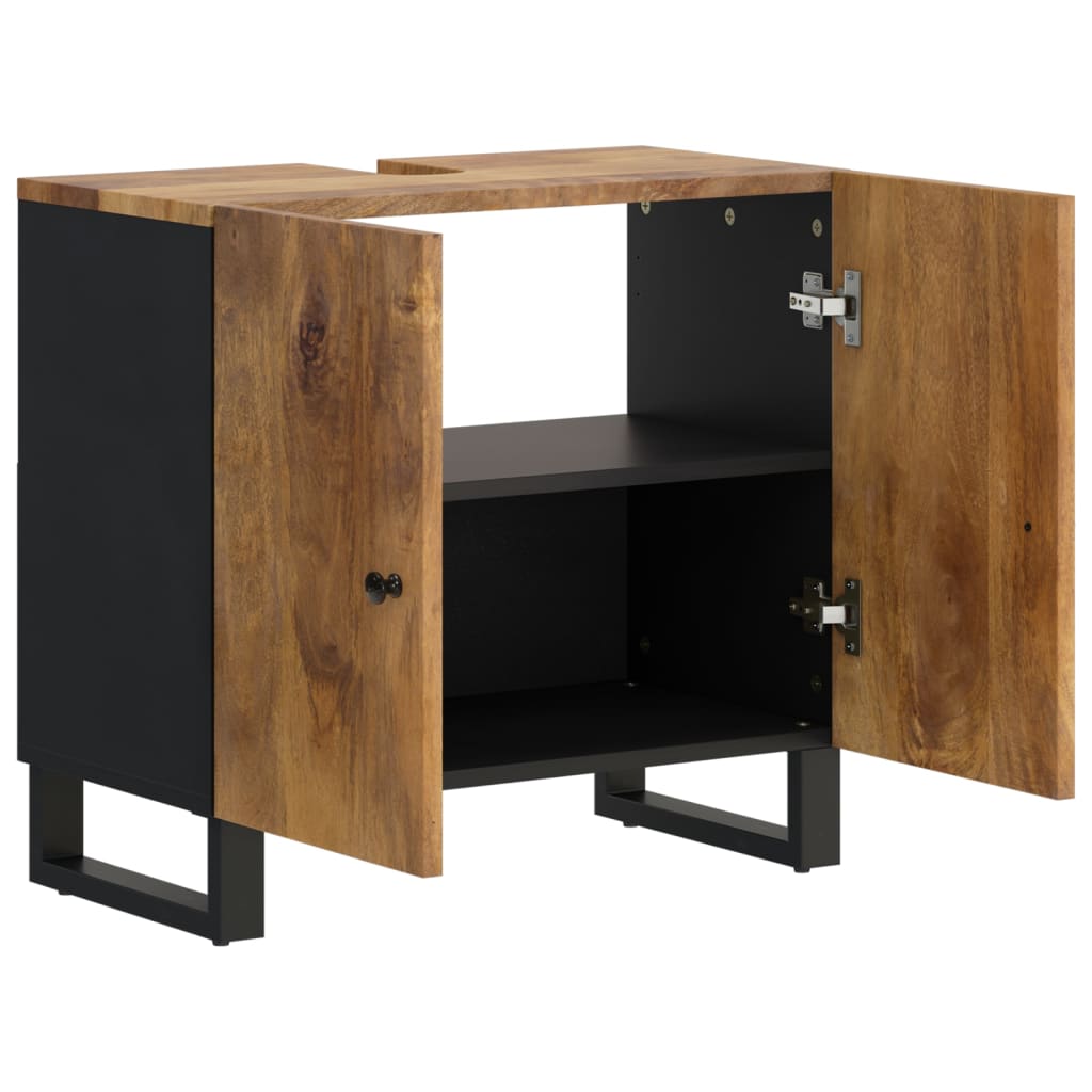 Mobile Lavabo 62x33x58cm Legno Massello Mango Legno Multistrato | homemem39