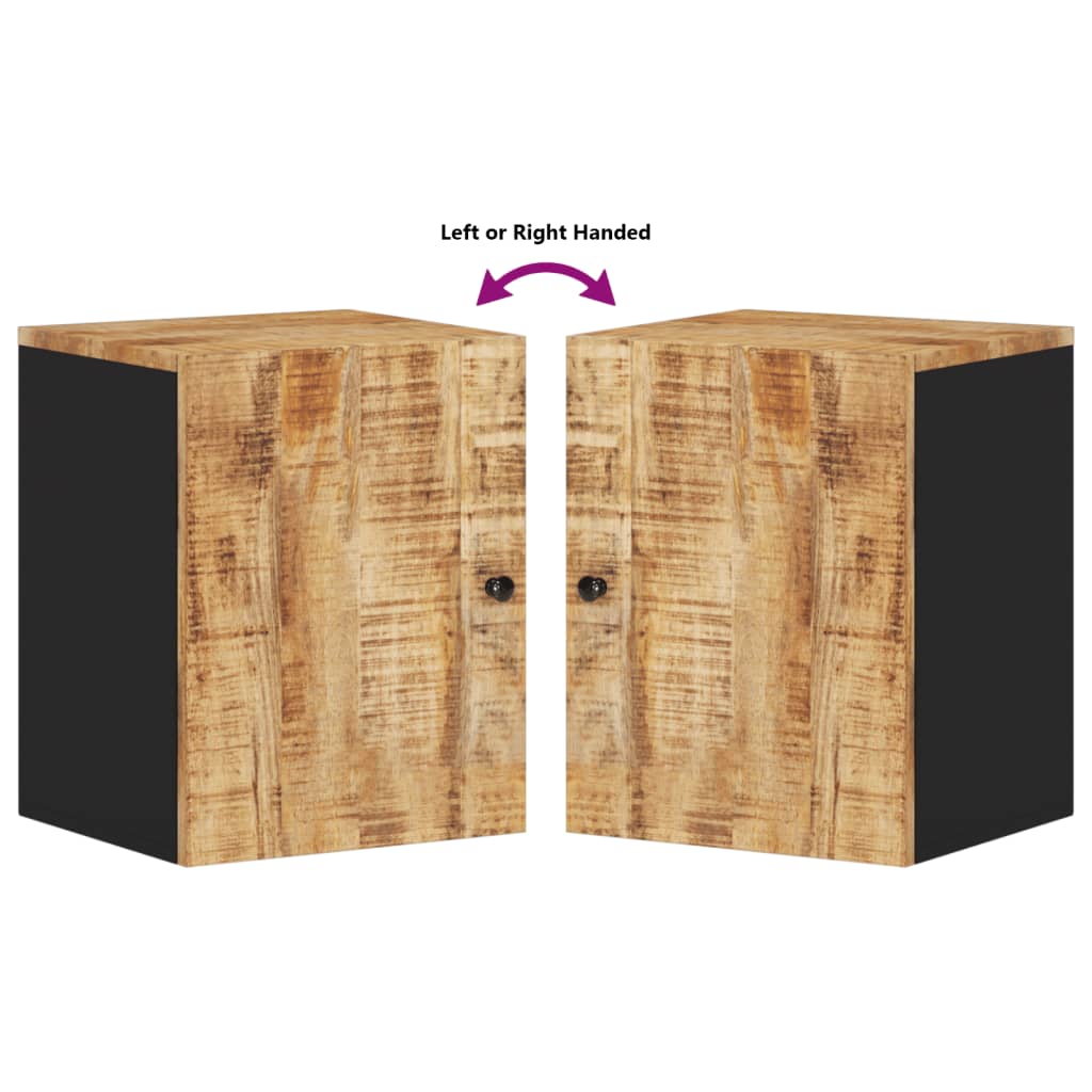 Mobile da Bagno a Parete 38x33x48 cm in Legno Massello di Mango